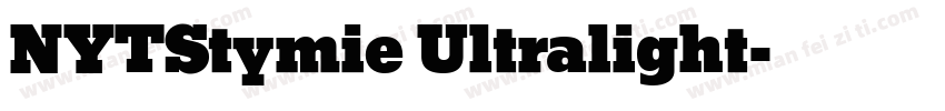 NYTStymie Ultralight字体转换
